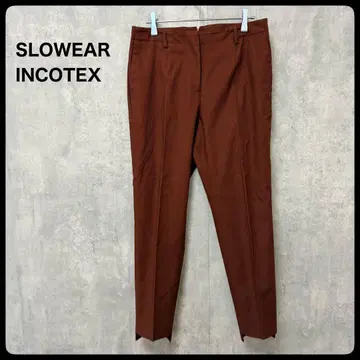 # SLOWEAR INCOTEX 브라운 캐주얼 팬츠