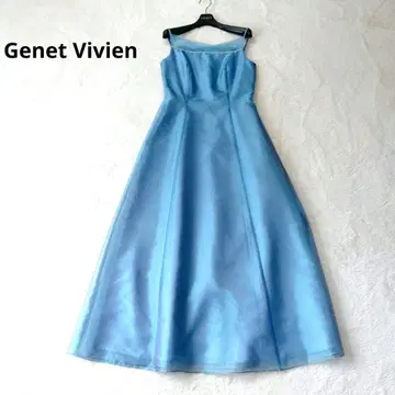주네비비안 고급 롱 드레스 연주회 오간자 스카이블루 9호