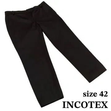 INCOTEX SLOWEAR J1189/PT 울 슬랙스 42 블랙