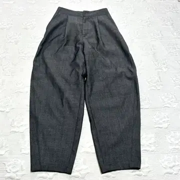 컨디션 최상 LOHEN 데님 라이크 형태 팬츠 코쿤 그레이 인디고 38