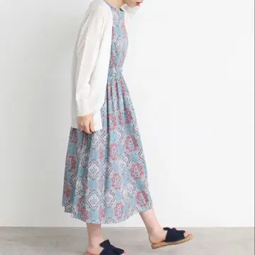 Dot&Stripes 리버티 원피스 페이즐리 타나론 원단 면 100%