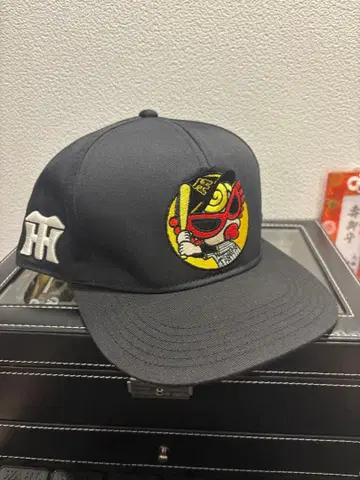 HYSTERIC 히스미니 한신 타이거즈 콜라보 캡 블랙