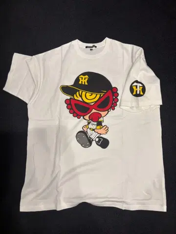 HYSTERMIN 히스미니 한신 타이거즈 콜라보 화이트 T셔츠 L