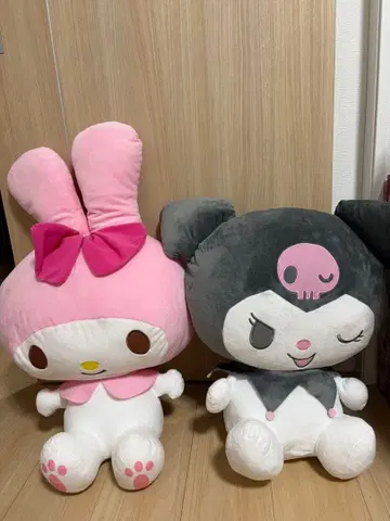 산리오 초초BIG 봉제 인형 마이멜로디 쿠로미 세트