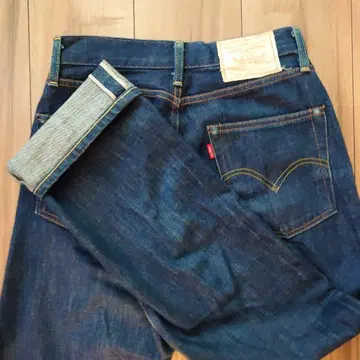 LVC 리바이스 701 몬로 데님 27 셀비지 BIG E 다크 네이비