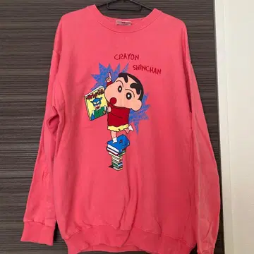 짱구는 못말려(크레용 신짱) 핑크 맨투맨 트레이닝복 빅사이즈