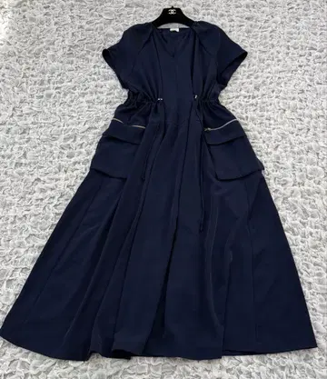 MANOF 마노프 키넥 개더 원피스 네이비 새상품급