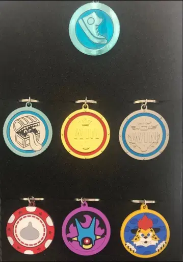 [ 드래곤 퀘스트 워크 7종류 코인 메달 키링 ]