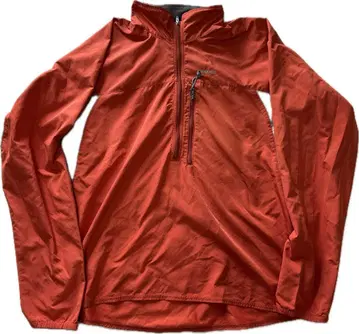 patagonia 오렌지 하프 지퍼 나일론 자켓 아노락 y2k
