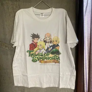 구제 의류 애니메이션 T셔츠 테일즈 오브 심포니아 XL 화이트