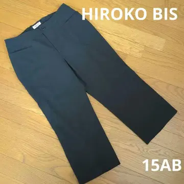 HIROKO BIS 크롭 팬츠 빅 사이즈 15AB 블랙