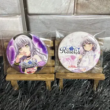 뱅드림 미나토 유키나 타워 레코드 콜라보 캔뱃지 2개 세트 새상품급