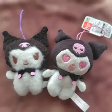 미사용 쿠로미 봉제 인형 키링 2개 세트 산리오 캐릭터