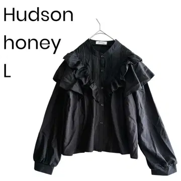 프릴 블라우스 블랙 블라우스 페미닌 블라우스 지뢰계 성숙/러블리 1824