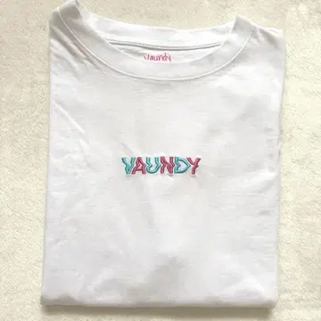 [ 새상품급 ] Vaundy 블루 핑크 로고 티셔츠 M