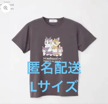 새상품 mofusand x 산리오 캐릭터즈 T셔츠 쿠로미&마이멜로디
