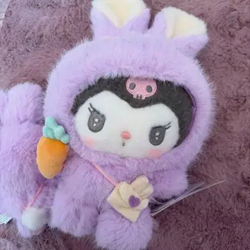 산리오 통통 귀 토끼 모임 봉제 인형 쿠로미 1개