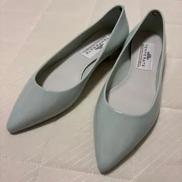 민트 그린 스틸레토 플랫슈즈