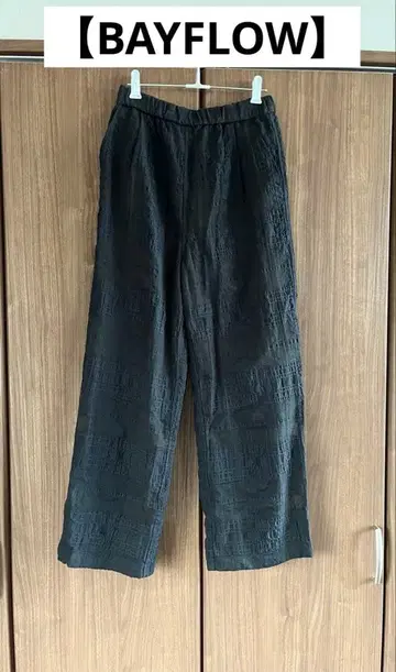 [BAYFLOW] 블록 레이스 팬츠 이지 팬츠 프리 사이즈 블랙