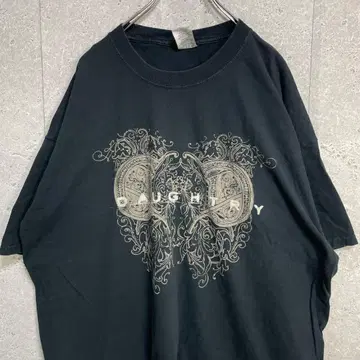 JERZEES Y2K 디자인 프린트 빅사이즈 블랙 T셔츠 2X