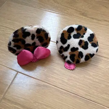 디즈니 미니 레오파드 무늬 헤어핀