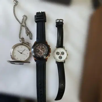 Mercedes Benz 크로노그래프 손목시계, 회중시계 3종 세트