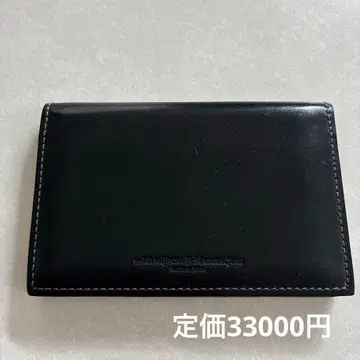 [레어 코도반] 더 웜스크래프트 매뉴팩처 명함지갑 블랙