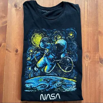 USA NASA 빈티지 티셔츠 블랙 XL