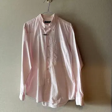 ISSEY MIYAKE 핑크 스트라이프 셔츠 L 사이즈