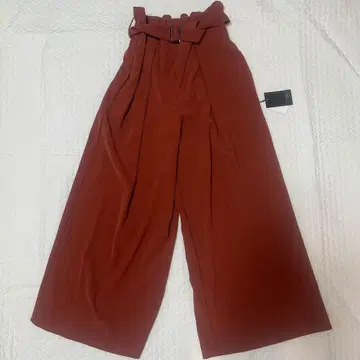 택 포함 새상품 [ Aga ] 벨트 포함 와이드 팬츠 9호 일본제