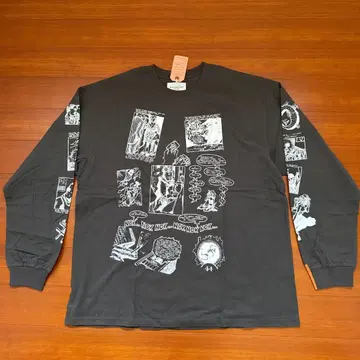 새상품 블랙 위도우 롱 T셔츠 XL FADE BLACK