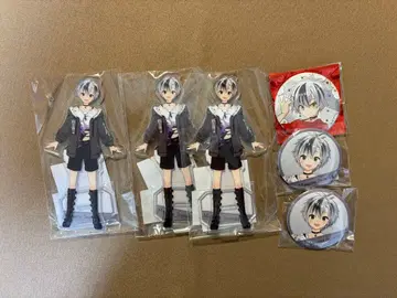 스즈키 카츠 니지산지 캔뱃지 아크릴 스탠드 세트