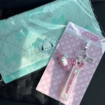 산리오 제일복권 핸드 타월 포차코 키링 마이멜로디 새상품