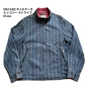 OILCAKE 오일케이크 히코리 스트라이프 집업 자켓 M
