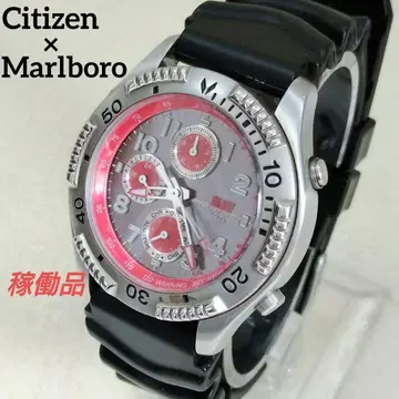 Citizen x Marlboro 콜라보 손목시계 배터리 교환 작동품