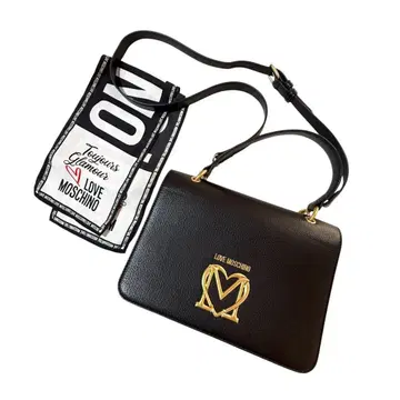 LOVEMOSCHINO 러브모스키노 숄더백 블랙 골드