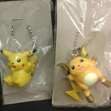 포켓몬 후루타 제과 포켓몬 홀더 피카츄 라이츄 볼 체인