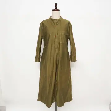 MHL. 밴드 카라 셔츠 원피스 카키 사이즈 1*MD1346