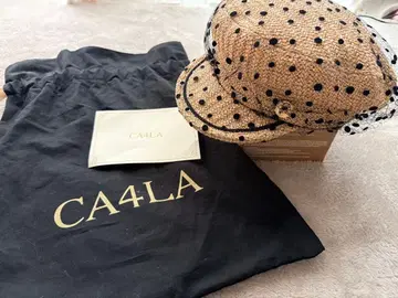 CA4LA 도트 무늬 헌팅 캡