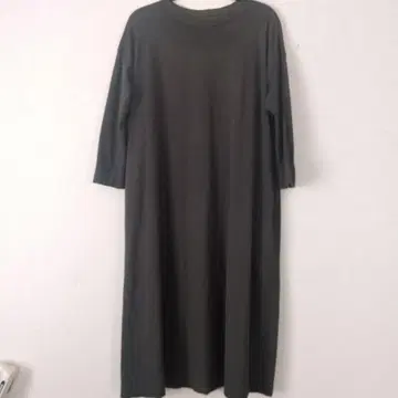 45rpm 루즈핏 원피스 카키 코튼