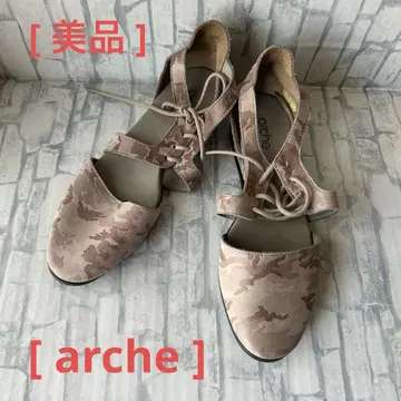 [새상품급] arche 스트랩 플랫슈즈 36(23.0) 카모 패턴