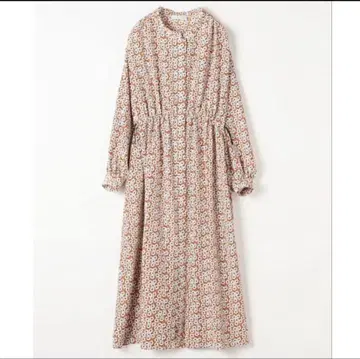 새상품급 투모로우랜드 원피스 허리 개더 원피스 플라워 꽃무늬