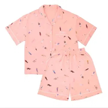 킹프리 팝업 룸웨어 올 패턴 & 숏팬츠 세트