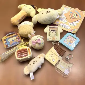 산리오 폼폼푸딩 봉제 인형 마스코트 키링 참 묶음 판매