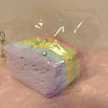 물 느낌 레인보우 컬러 토스트 tapiku squishy 모치아쿠