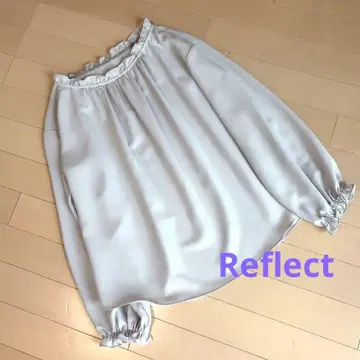리플렉트 블라우스 프릴 9호 라벤더색 같은 옅은 그레이색 같은 색감