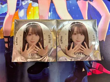 =LOVE 이코러브 랜덤 캔뱃지 보석 의상 오타니 에미리 2개 세트