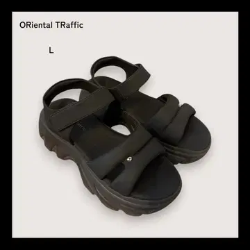 ORiental TRaffic 통굽 샌들 L 25cm 블랙 밑창