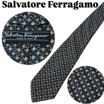 Salvatore Ferragamo 기하학 패턴 넥타이