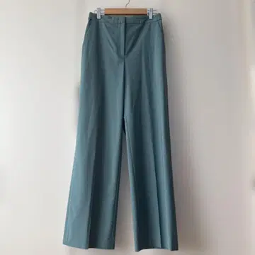 DES PRES 데프레 청록색 와이드 팬츠 울 허리밴딩 S